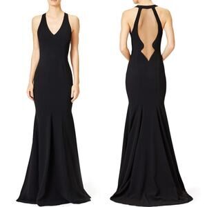 🔴Theia Black‎ Matte Dress size 4 FLAW